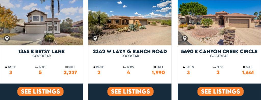Homes for sale goodyear az