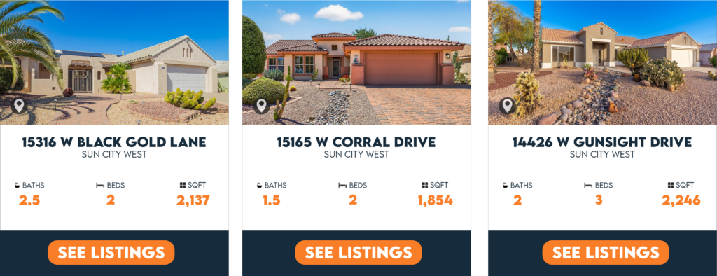 Homes for sale in Sun City West AZ