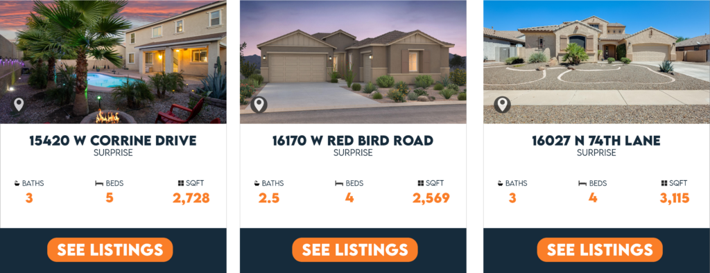 Homes for sale in surprise az